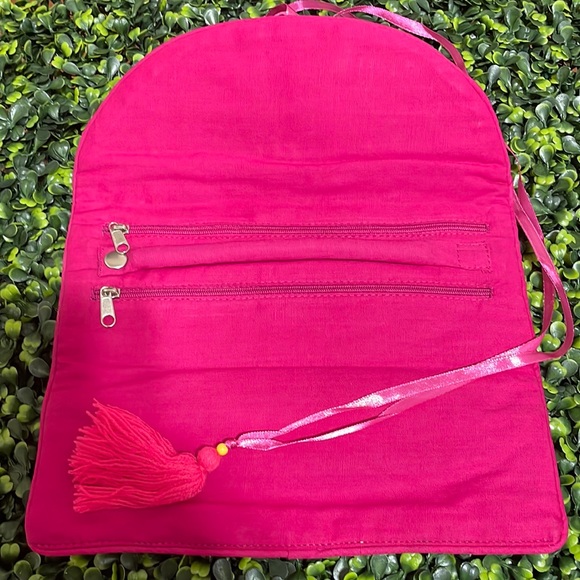 🎉💕 NEW HOST PICK! Allie Multicolor Embroidered Fringe Tassel Pouch Case - Picture 2 of 3